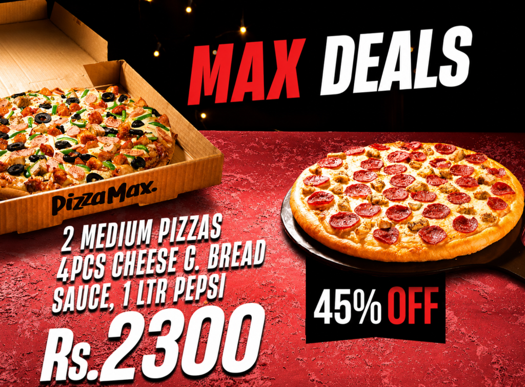 pizza max menu lahore